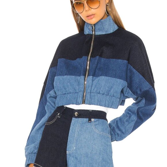 Revolve x Chloe Denim Track Jacket and Shorts - Picture 14 of 16